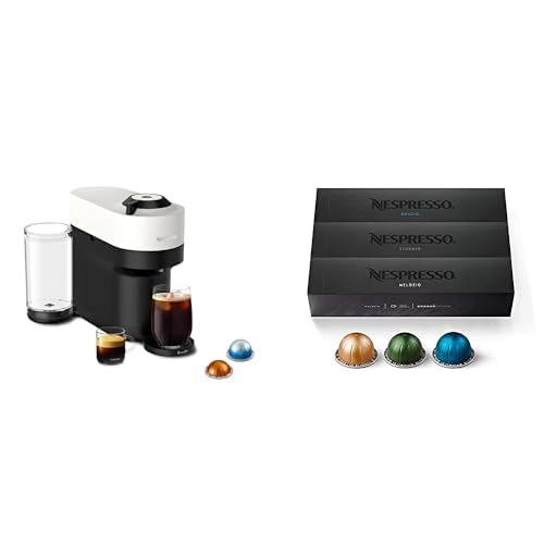Nespresso Vertuo Pop+ Coffee and Espresso Maker by Breville, Coconut White Capsules, Vertuo Line