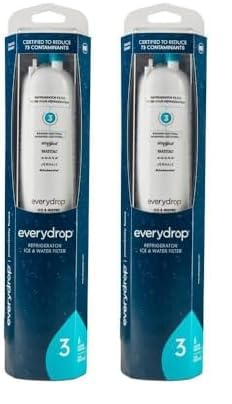 Everydrop by Whirlpool Ice and Water Refrigerator Filter 3, EDR3RXD1 (Pack of 2)