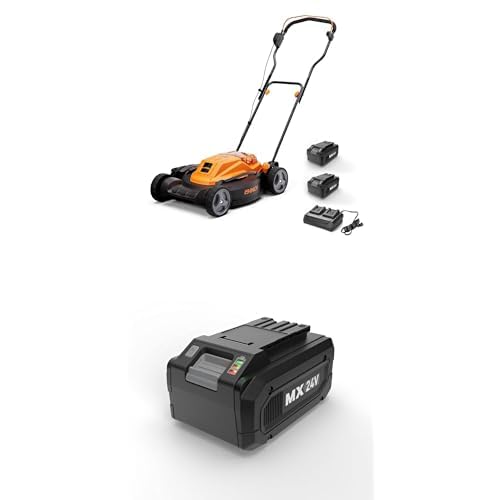 LawnMaster Bundle of LawnMaster CLMF4819X 48V MAX* 19-inch Brushless Cordless Mower with 2X24V MAX* 4.0Ah Battery and a Dual Charger 6 Cutting Position + 24LB4005-CN 24V 4.0Ah Battery Suit 24V / 48V