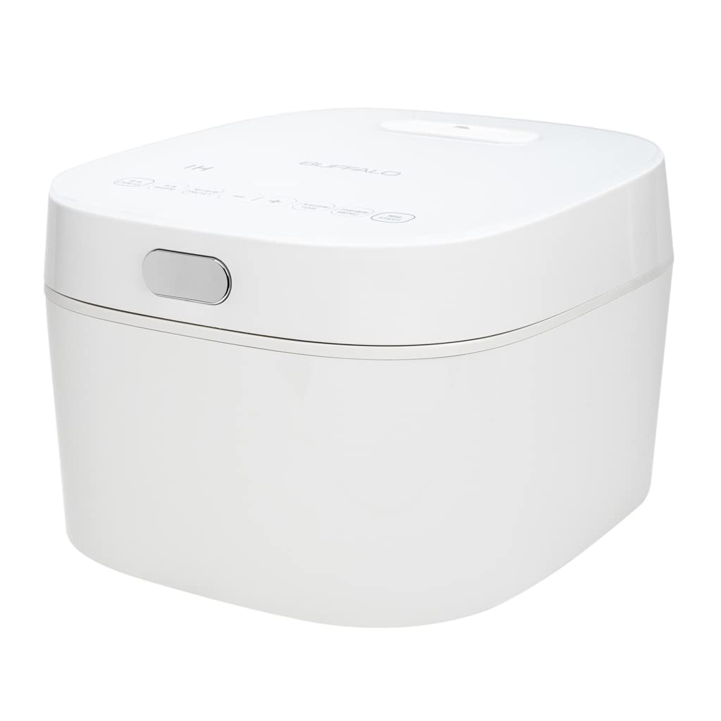 Buffalo SMART COOKER Induction Heating IH Rice Cooker and Warmer, 1 L, 5 cups of rice, Non-Coating inner pot, Efficient, Multiple function, White (5 cups)