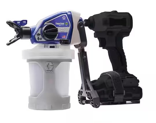 GracoTrueCoat 360-Handheld Cordless Connect Drill Paint Sprayer with Small Project Cup