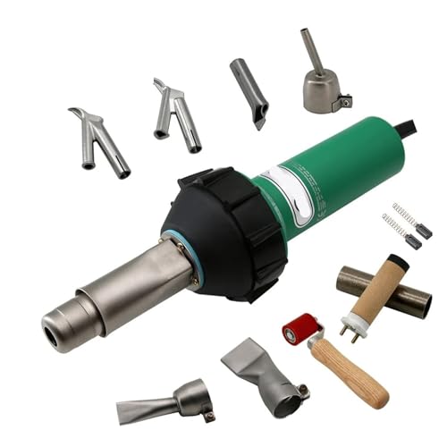 BAISULI Plastic Welding Gun hot air Blower 220V/110V 1600W Plastic Welding Guns Hot Air Blower Heat Torch Welder for PP/PE/PVC Sheet,Pipe,Tank,Floor,Membrane...(Kits 10,220V)