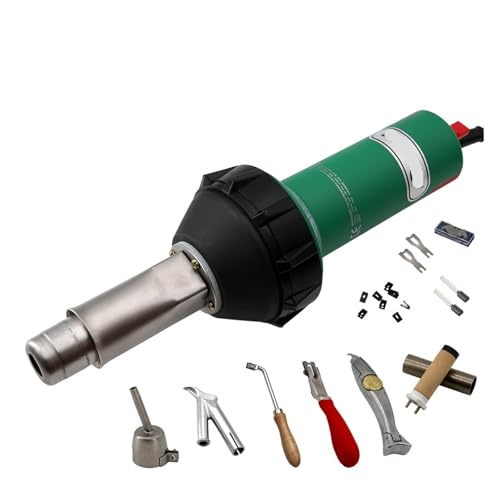 BAISULI Plastic Welding Gun hot air Blower D16T 220V/110V 1600W Plastic Welding gune hot air Blower Heat Torch Plastic Welder with Auto Cooling fuction(Kits11,110V)
