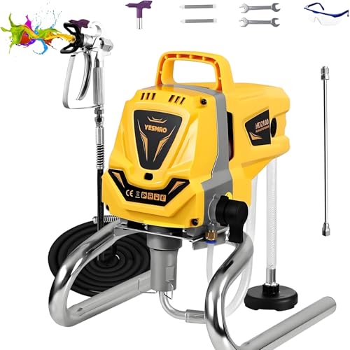 Airless Paint Sprayer for House Painting,1100W High Efficiency Airless Sprayer with Low Overspray,3300PSI Thinning-Free Paint Sprayer for Home Interior Fence DIY Garage,DIY Handyman