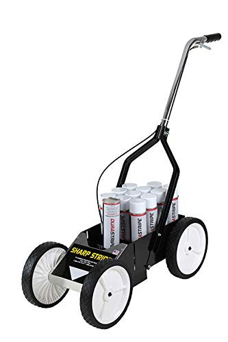 AOLDHYY 10 aerosol paint can Striping Machine with 10 inch diameter wheels. Machine Only, paint sold separately
