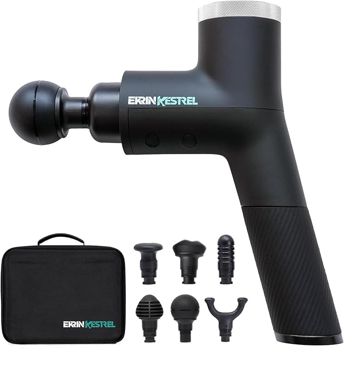 Ekrin Athletics Kestrel Massage Gun: Enhanced Precision & Comfort for Superior Muscle Recovery & Wellness | Relieve Sore Muscles and Stiffness