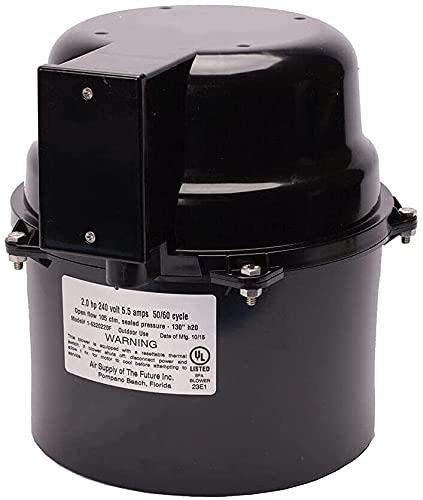 LITYPEND Blower Motor 2HP 120V 9.0 Amps for Air Supply Silencer Hot Tubs and Spa 6320141