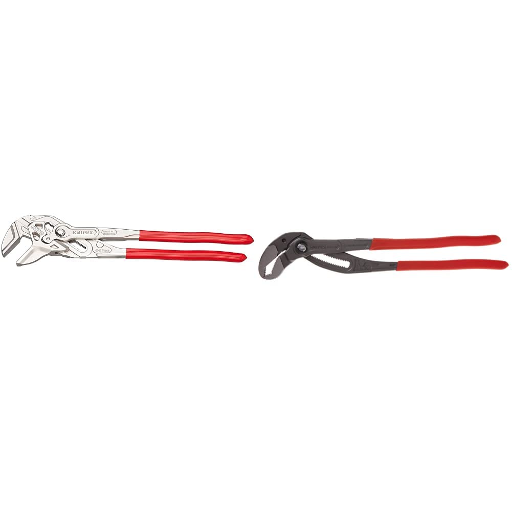 Knipex Pliers Wrench (16-Inch) and Cobra XL Water Pump Pliers Bundle