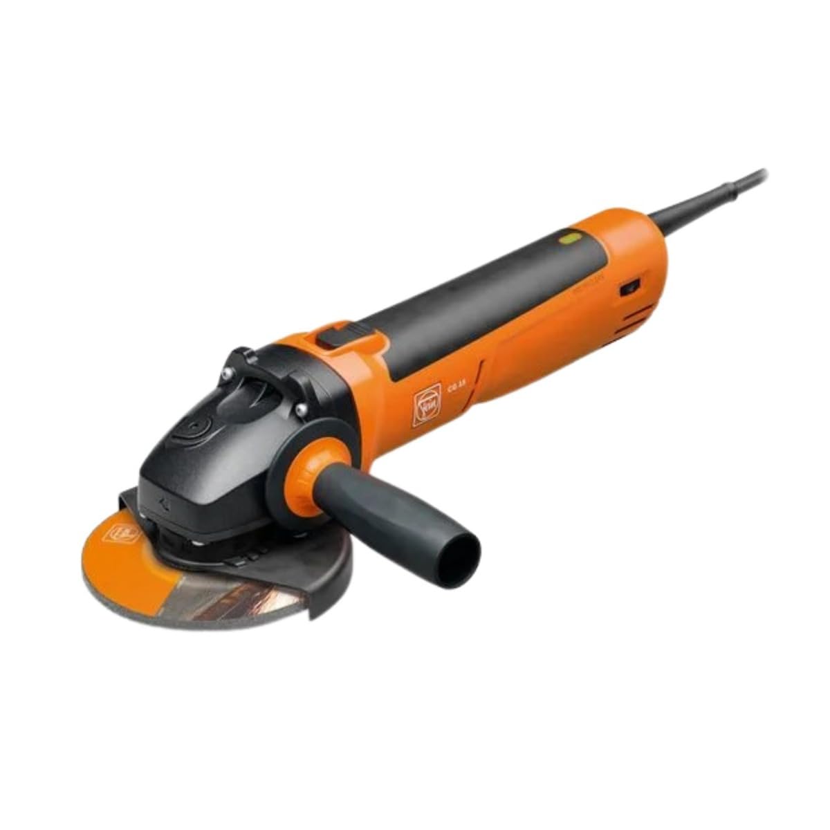 Fein 5" Compact Angle Grinder with Brushless PowerDrive Motor and Variable Speed - Advanced Safety Features and Dust Protection for Stainless Steel - CG 15-125 BL - 72226760120