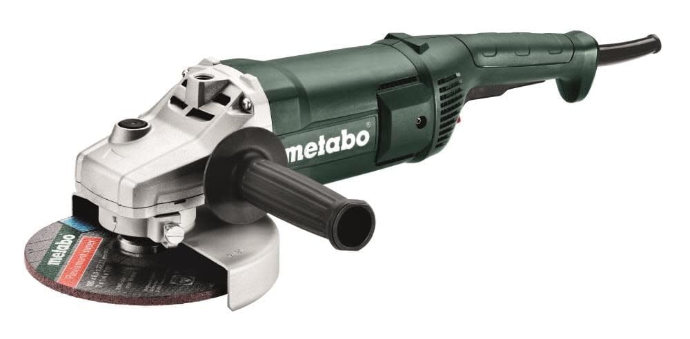 Metabo 9-Inch Angle Grinder, 6,600 RPM, 15 Amp, AC/DC, Paddle Switch, W 2200-230, 606435420, Green