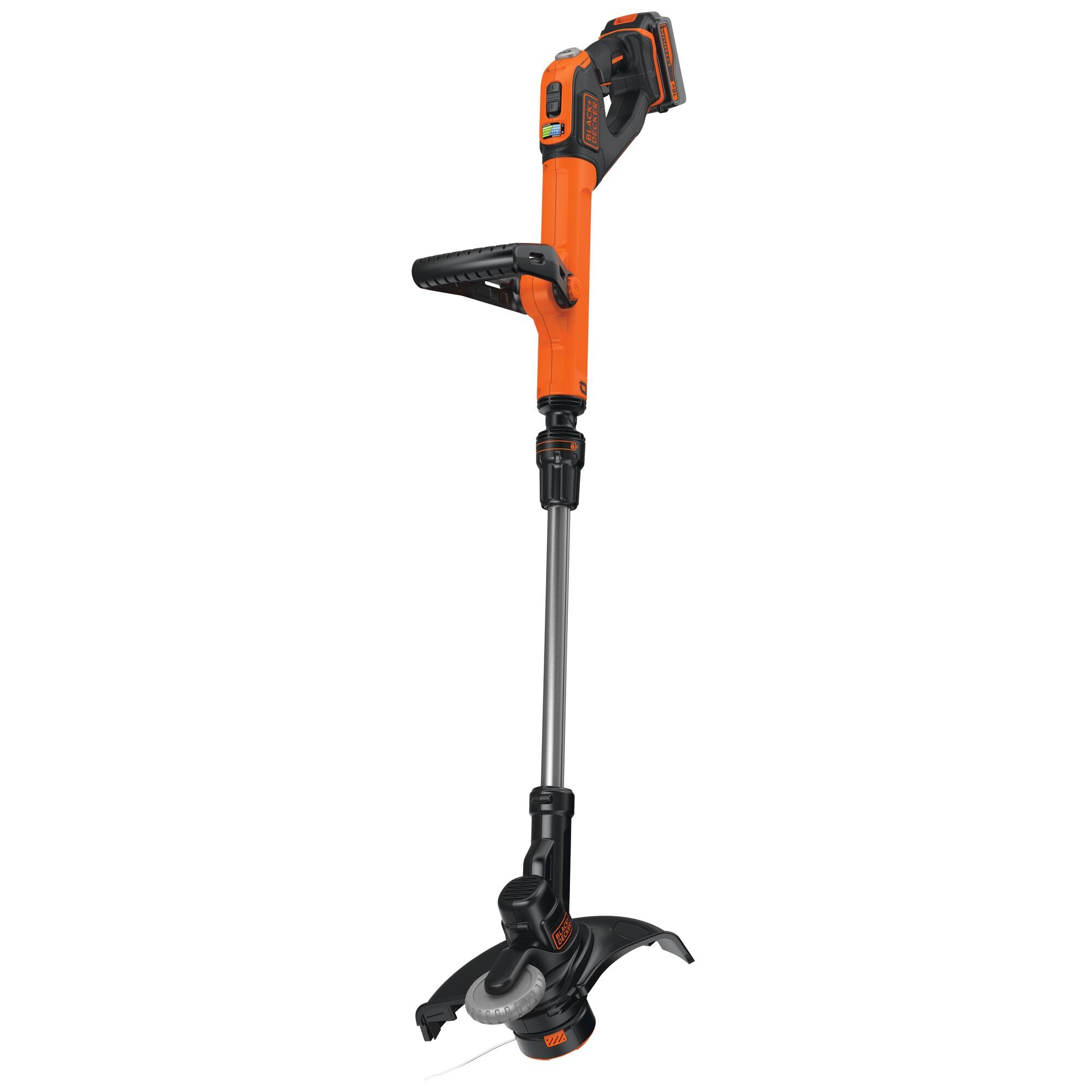 Black+Decker Cordless Grass Trimmer (Powercommand EasyFeed, 18 V 4.0 Ah, Battery and Charger Included, 30 cm Cutting Width, for Large Area) STC1840EPC