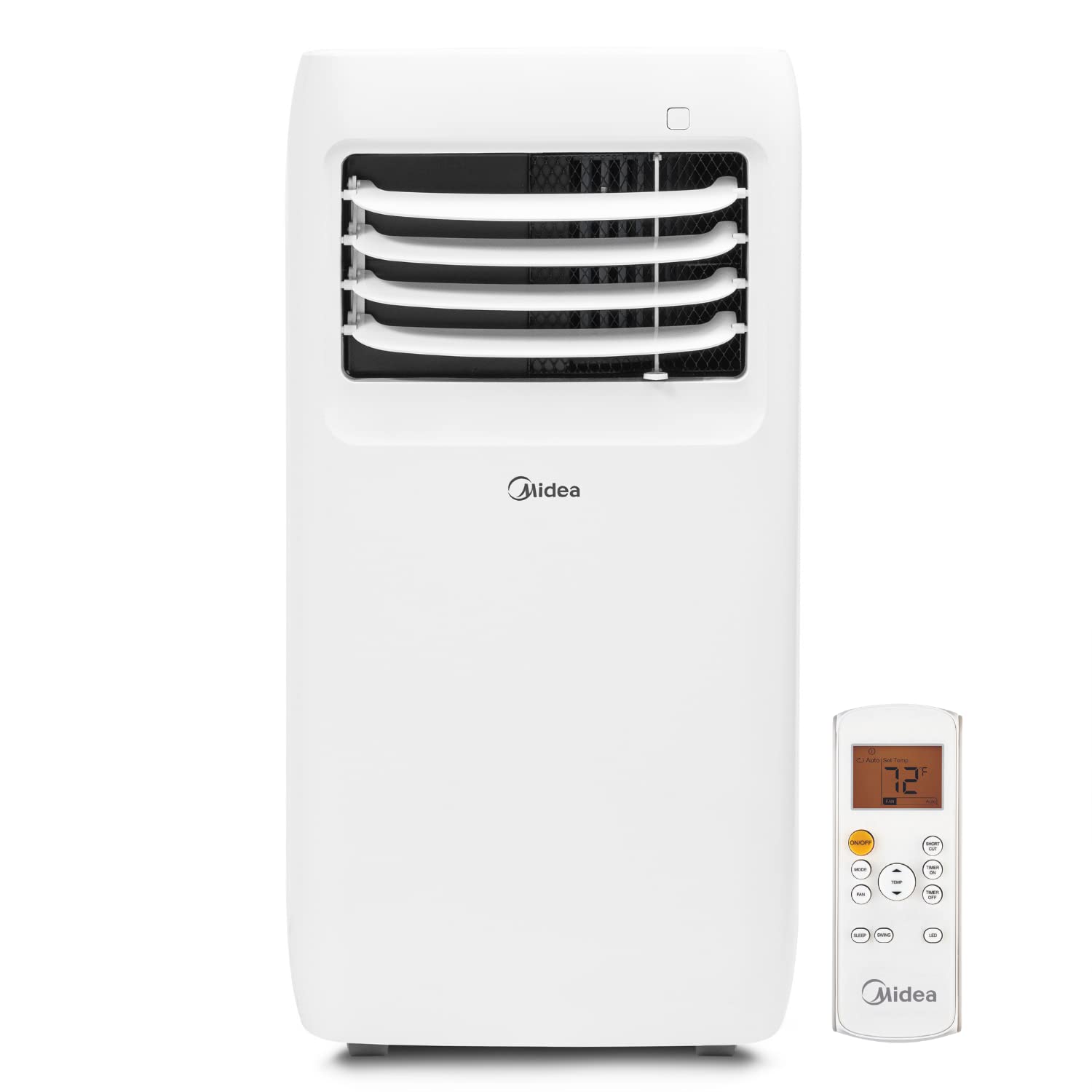 Midea 8,000 BTU ASHRAE (5,300 BTU SACC) Portable Air Conditioner, Cools up to 175 Sq. Ft., with Dehumidifier & Fan mode, Easy- to-use Remote Control & Window Installation Kit Included