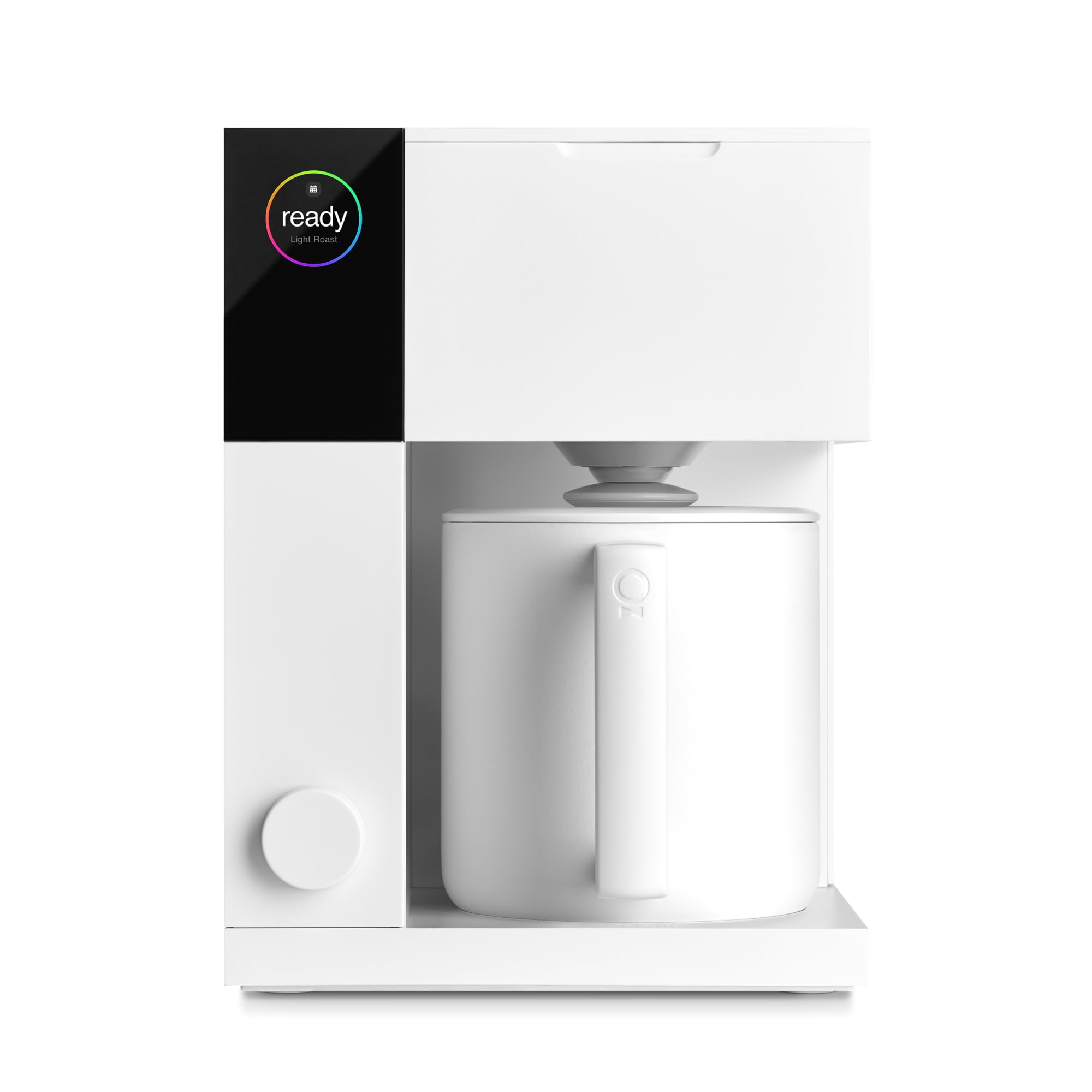 Fellow Aiden Precision Coffee Maker - 10-Cup Capacity, Built-In Brewing Guidance, Scheduling, Companion App, Removable Water Tank, Matte White