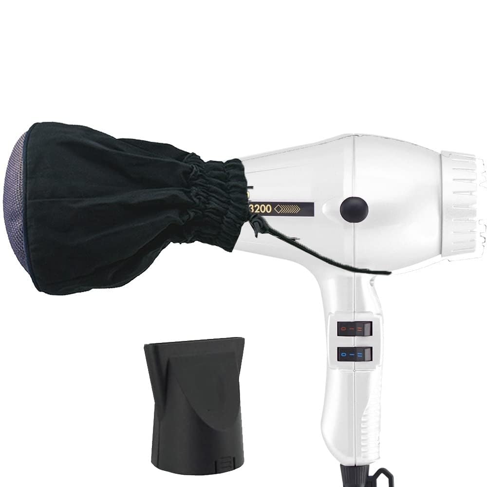 Turbo Power Twin Turbo 3200 White Hair Dryer and M Hair Designs Metal Mesh Diffuser (Bundle 2 Items)