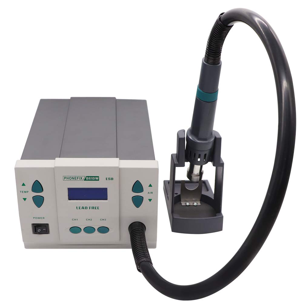 900W PHONEFIX 861DW Hot Air Station with 3Pcs Free Nozzles Original Soldering Station for iPhone Miro Soldering Rework