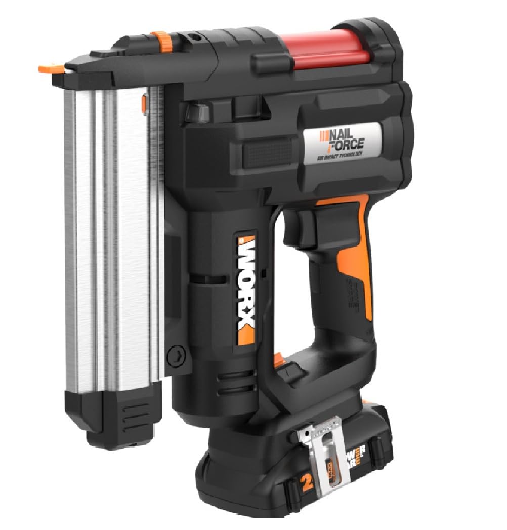 Worx WX840L 20V Power Share Cordless 18 Gauge Nail & Staple Gun