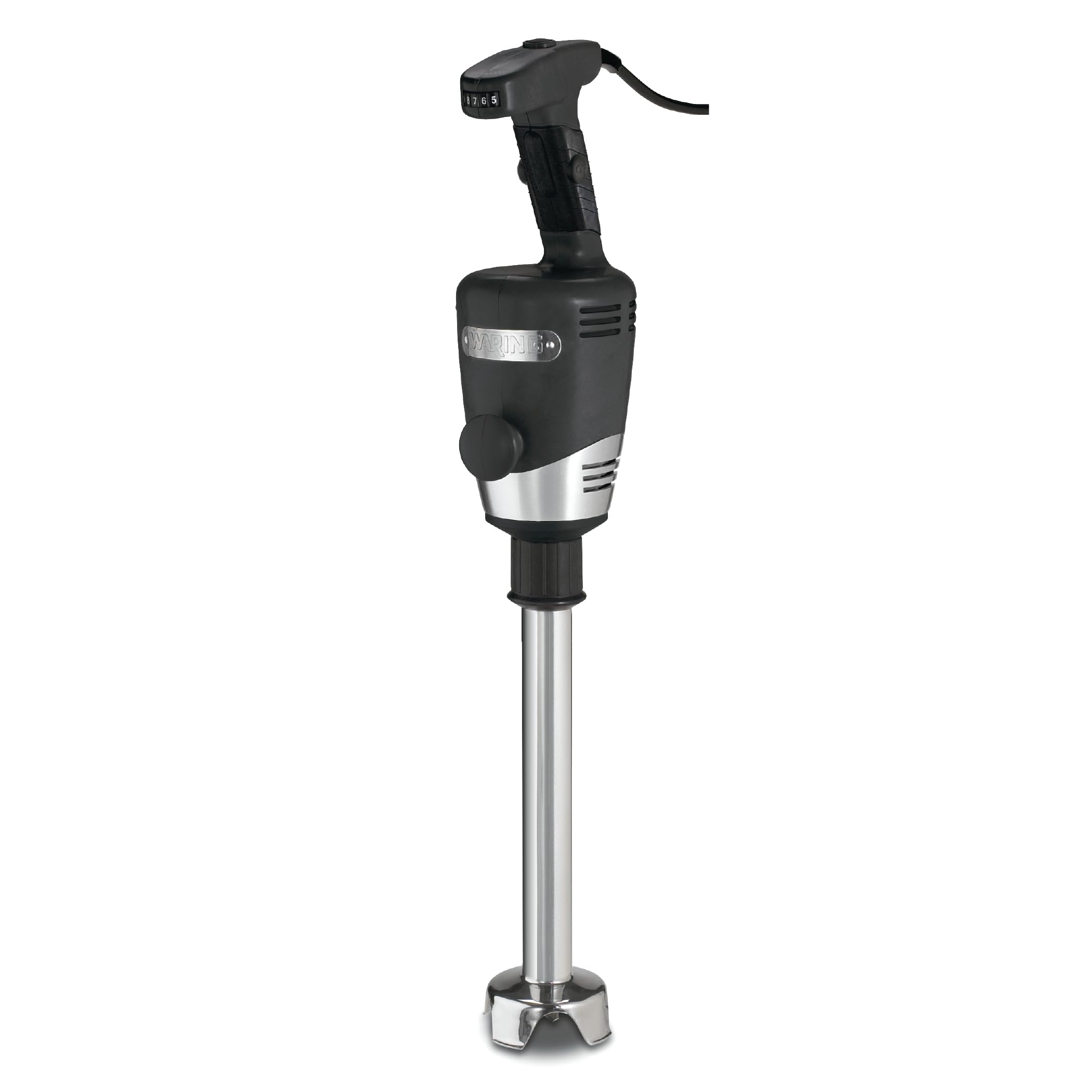Waring Commerical WSB50 Big Stix Heavy Duty Immersion Blender, 12" Removable Shaft, 1 HP/700 Watt Variable Speed Motor, 120V, 5-15 Phase Plug,Black/Silver