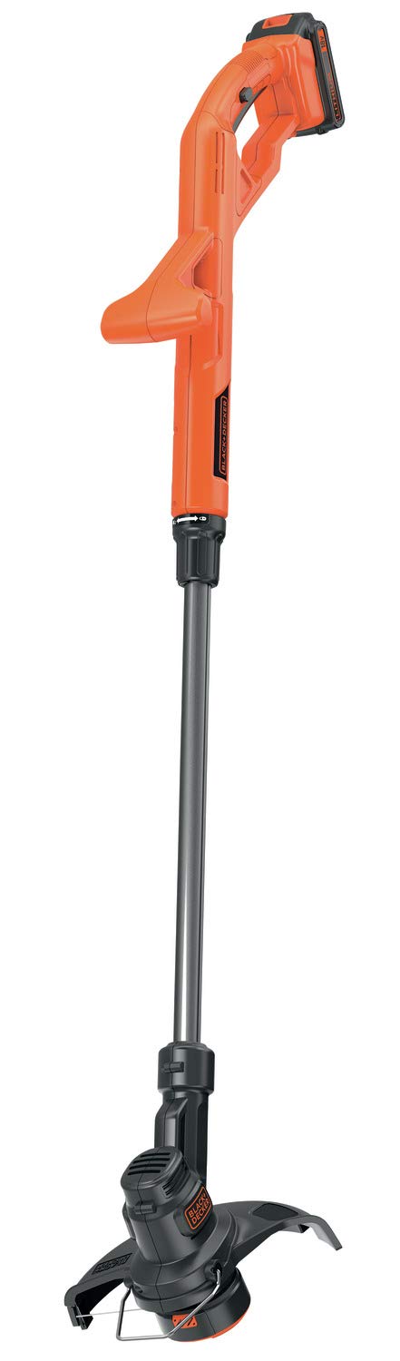 BLACK+DECKER ST182320-QW, 18V Cordless Trimmer and Brushcutter, Cutting Width 25 cm, 2 Ah Battery, 180° Pivoting Head, Telescopic Tube and 2 Handles, with 1 Reflex Reel of 1.6 mm