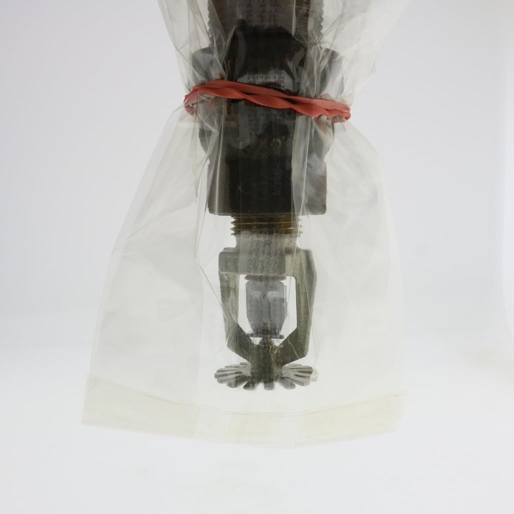 Fire Sprinkler Head Bag Kit For Spray Paint Booths, Fire Sprinkler Bag, Spray Booth Bag Kit (Bag Kit, (50) Kits)