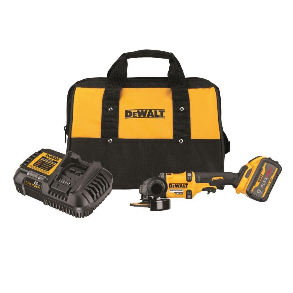 DEWALT FLEXVOLT 60V MAX* Angle Grinder with Kickback Brake Kit, 4-1/2-Inch to 6-Inch (DCG418X1)