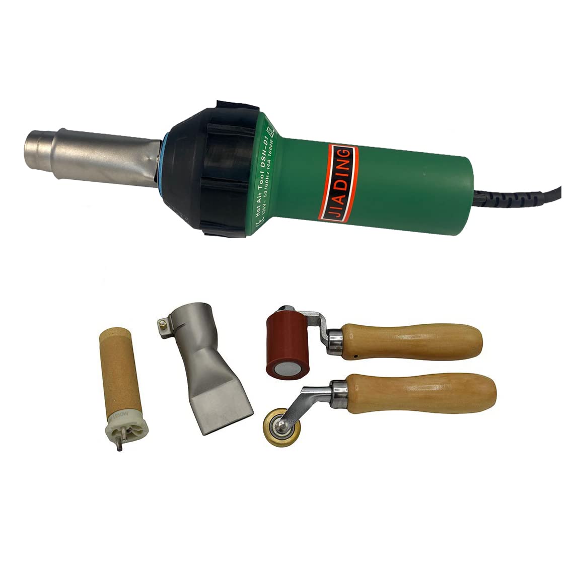 110V 1600W Hot Air Welding Heat Gun Kits Hand Plastic Welder Hot Air Tools Cartoon Package High Quality Accessories