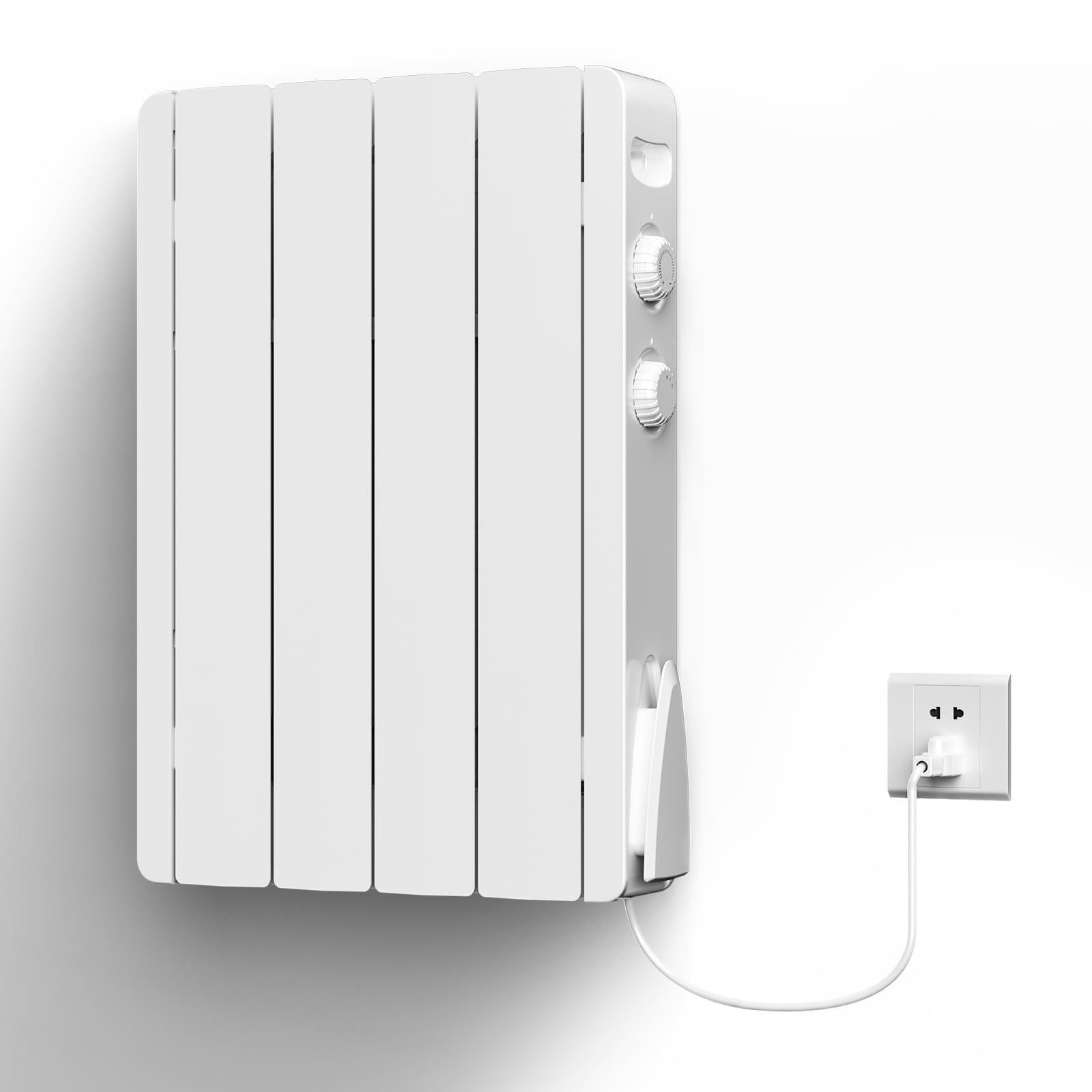 800W Electric Panel Wall Heater -Convection Space Heaters for Indoor Use,Quiet Fan-less- with Thermostat,Efficient &Safety Freestanding/Wall Mount penel Heater