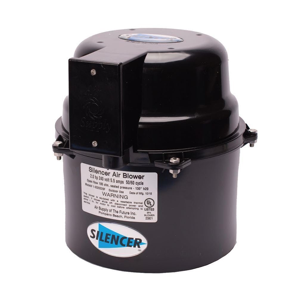 Replacement for Air Supply Silencer Blower Motor 1.0HP 120V 4.5 Amps For Hot Tubs & Spas