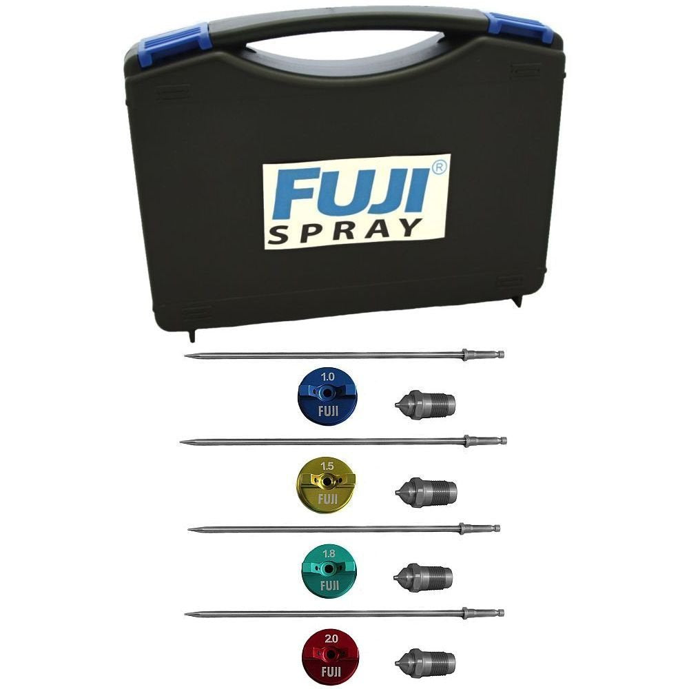 Fuji Air Cap Set 5100-2,4,5 and 6 for T-Series Spray Gun with 5137 Carrying Case Bundle (5 Items)