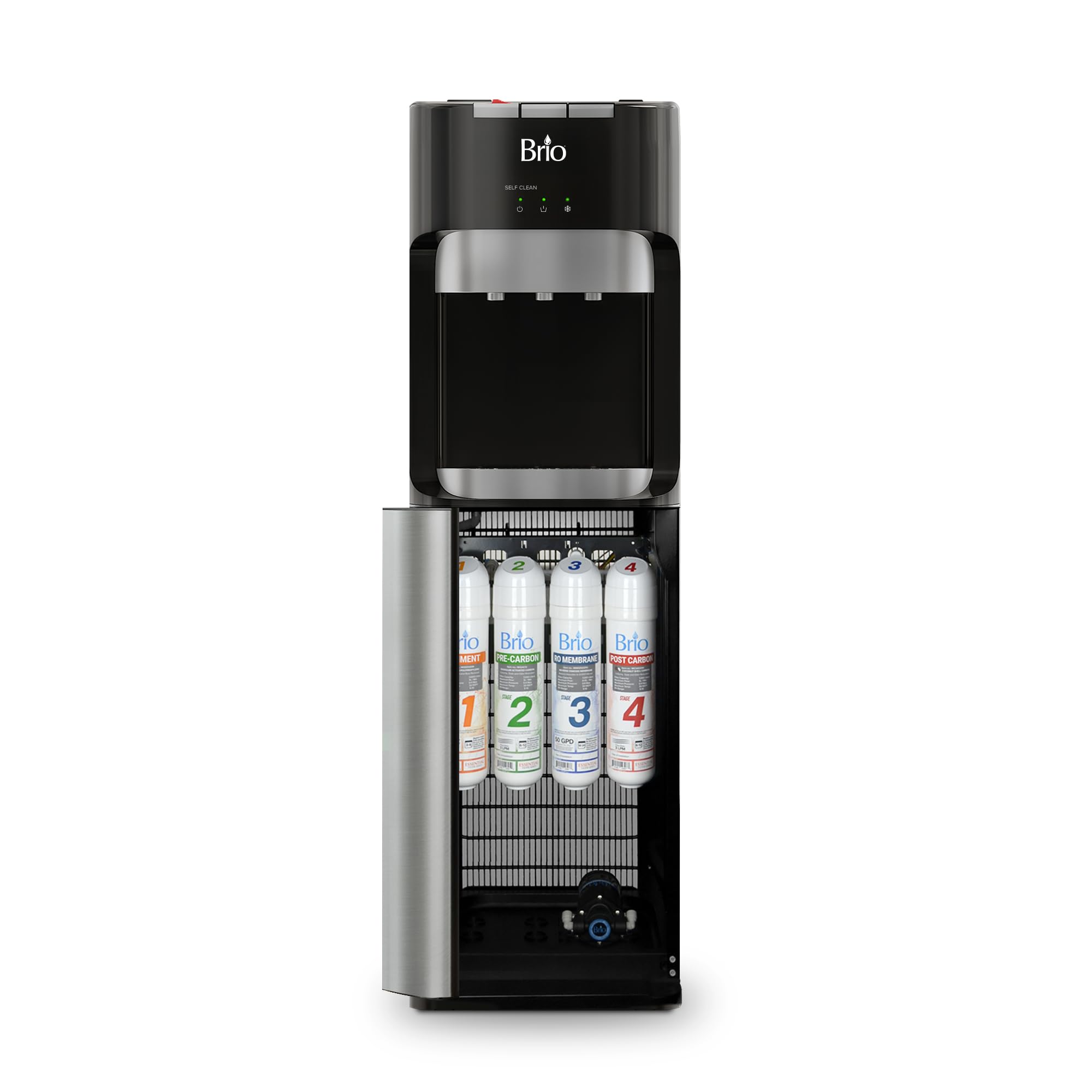 Brio Commercial Grade Bottleless Ultra Safe Reverse Osmosis Drinking Water Filter Water Cooler Dispenser-3 Temperature Settings Hot, Cold & Room Water - UL Approved – Point of Use