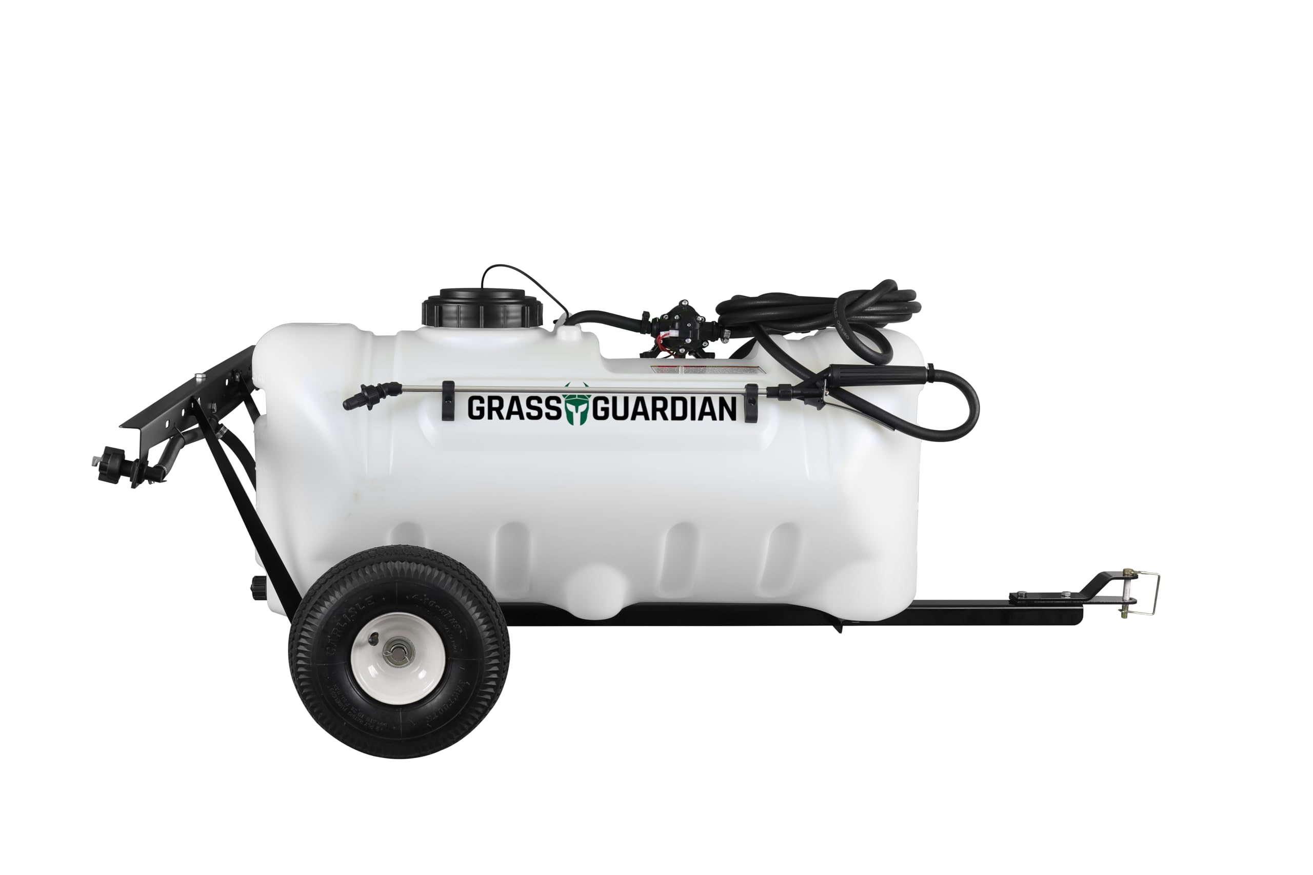 Grass Guardian 25 Gallon Trailer Broadcast Sprayer - 1.1GPM, 7' Swath