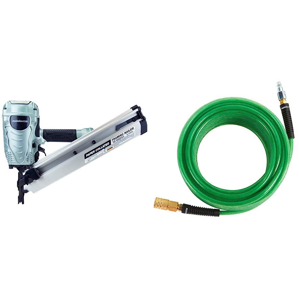 Metabo HPT NR90ADS1 Framing Nailer with Air Hose