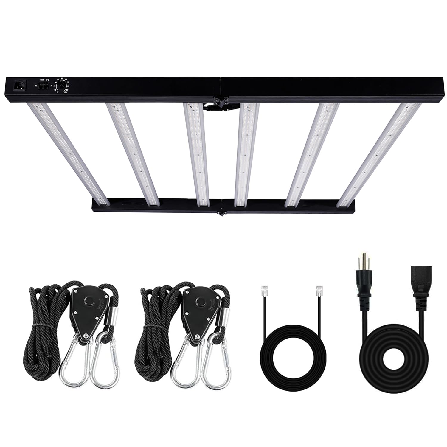 BQHY 720W LED Grow Lights, Full Spectrum Grow Light, Daisy Chain Plant Bar Style Grow Light Foldable & Dimmable for Indoor Growing Commercial Hydroponic Growing Lamp 5x5ft Core Coverage (ZWD-DT-720)