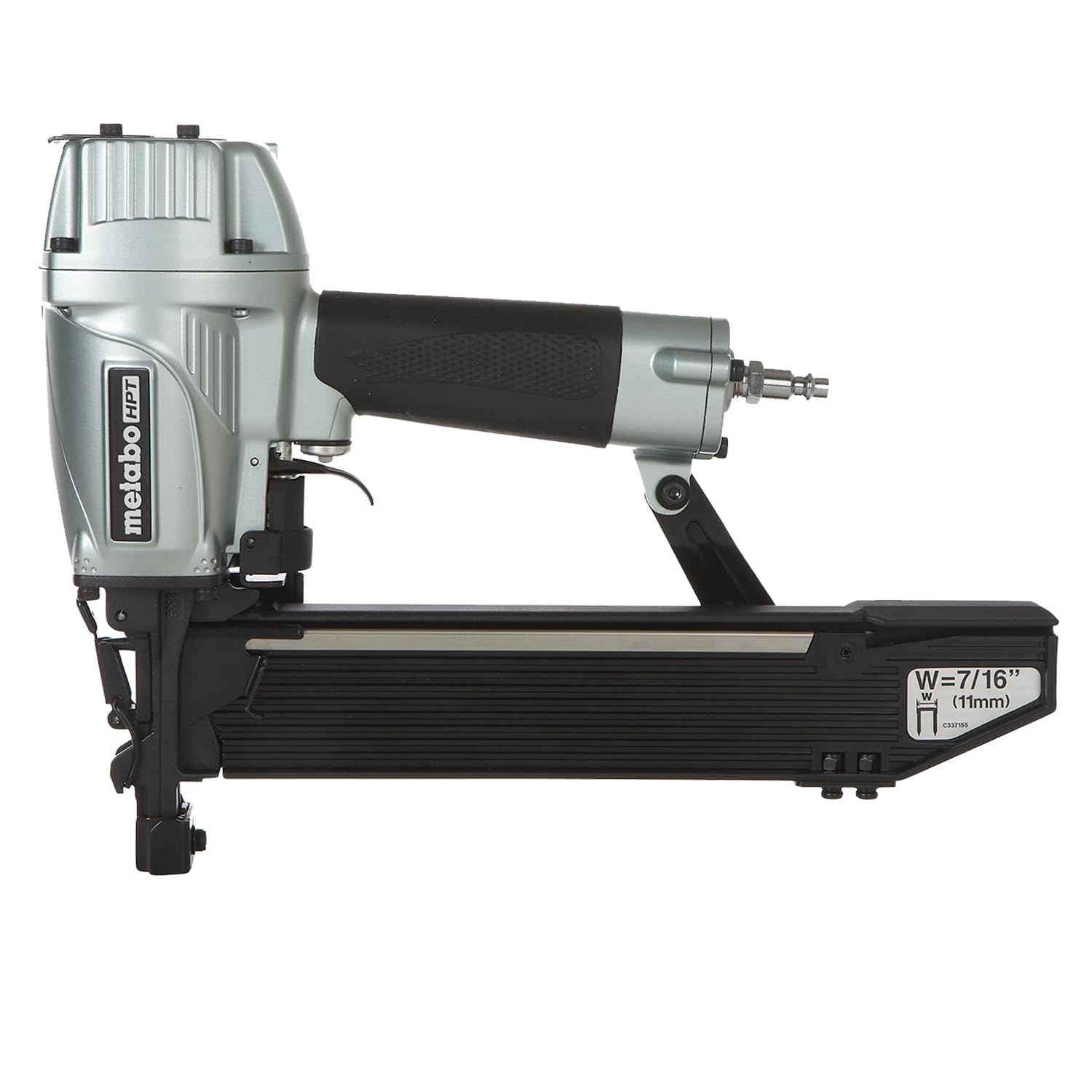 Metabo HPT 7/16-In. Standard Crown Stapler, Pro Preferred Brand of Pneumatic Nailers, 16 Gauge, 1" to 2" Staples, Construction Stapler Ideal for Sheathing, Roof Decking & Subfloor Install, N5008AC2
