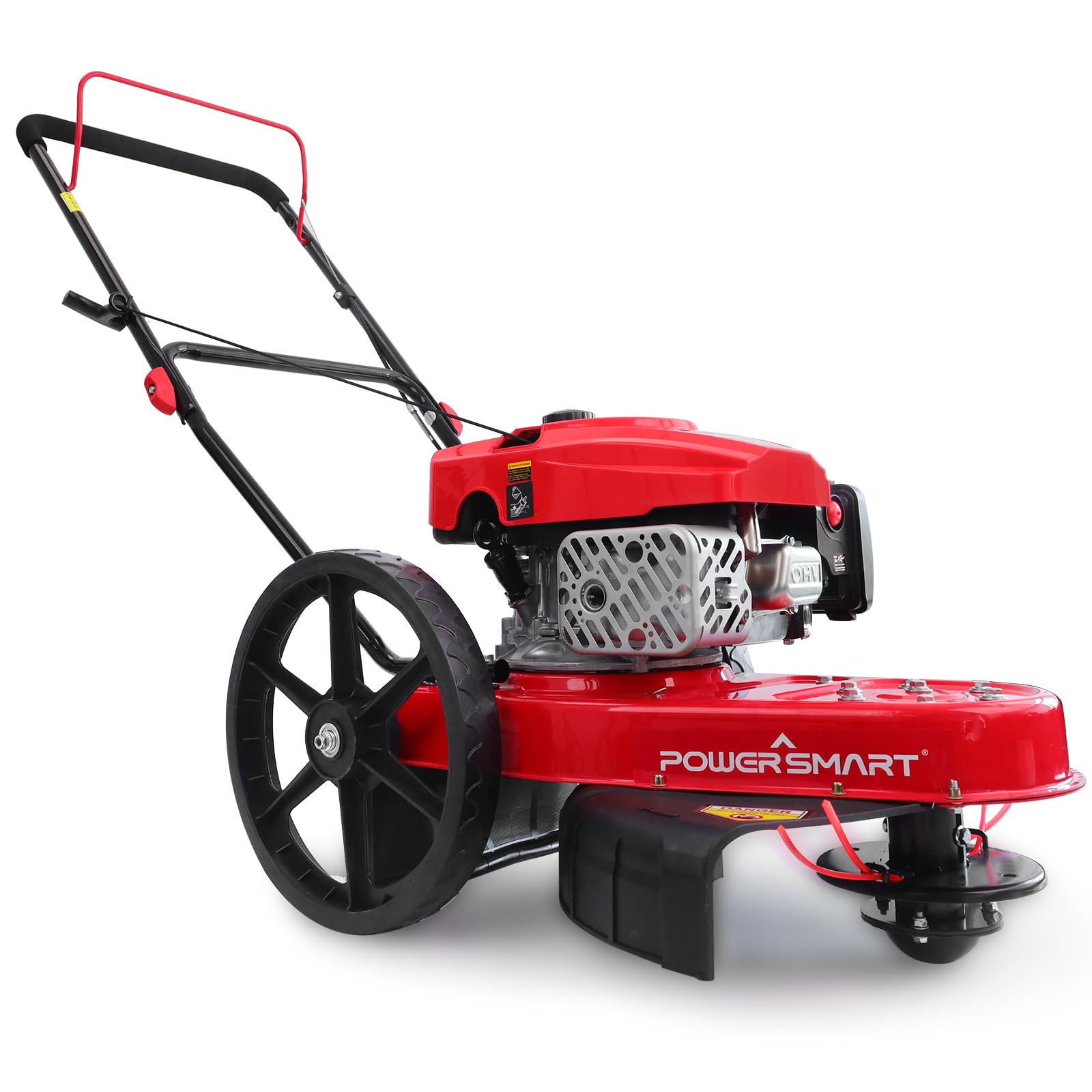 PowerSmart Gas Walk Behind String Trimmer 22-Inch with High Wheels (DB6222)