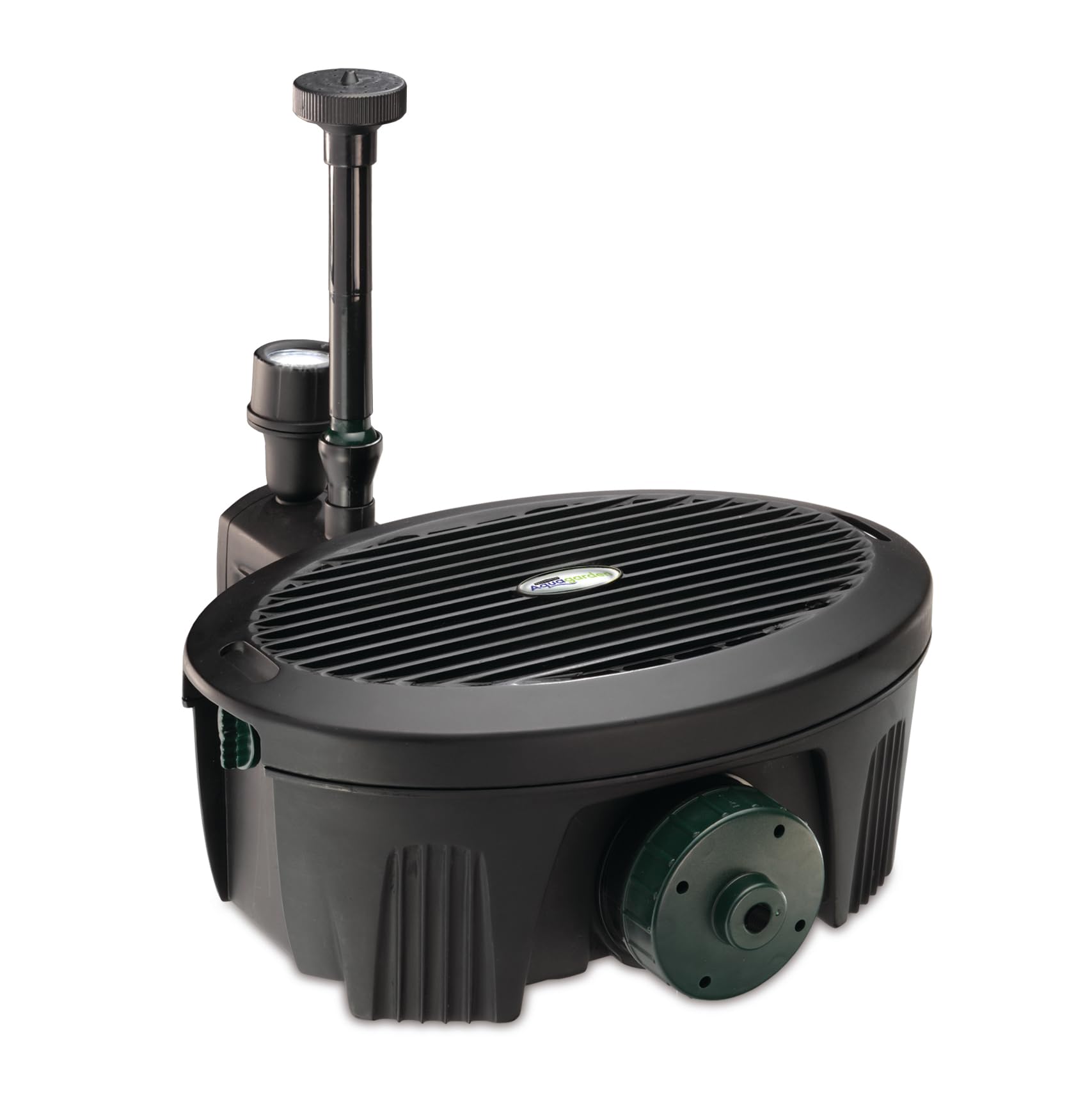 Pennington Aquagarden , Inpond 5 in 1, Pond & Water Pump, Filter, UV Clarifier, LED Spotlight and Fountain , All in One solution for a Clean, Clear and Beautiful pond , For Ponds up to 200 Gallons