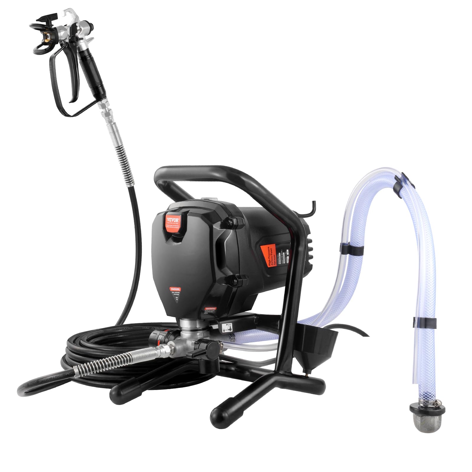 VEVOR Stand Airless Paint Sprayer, 3000PSI 750W Efficient Electric Airless Sprayer, Handheld Paint Sprayers, Fine and Even Painting Effect, for Home Interior and Exterior Furniture and Fences