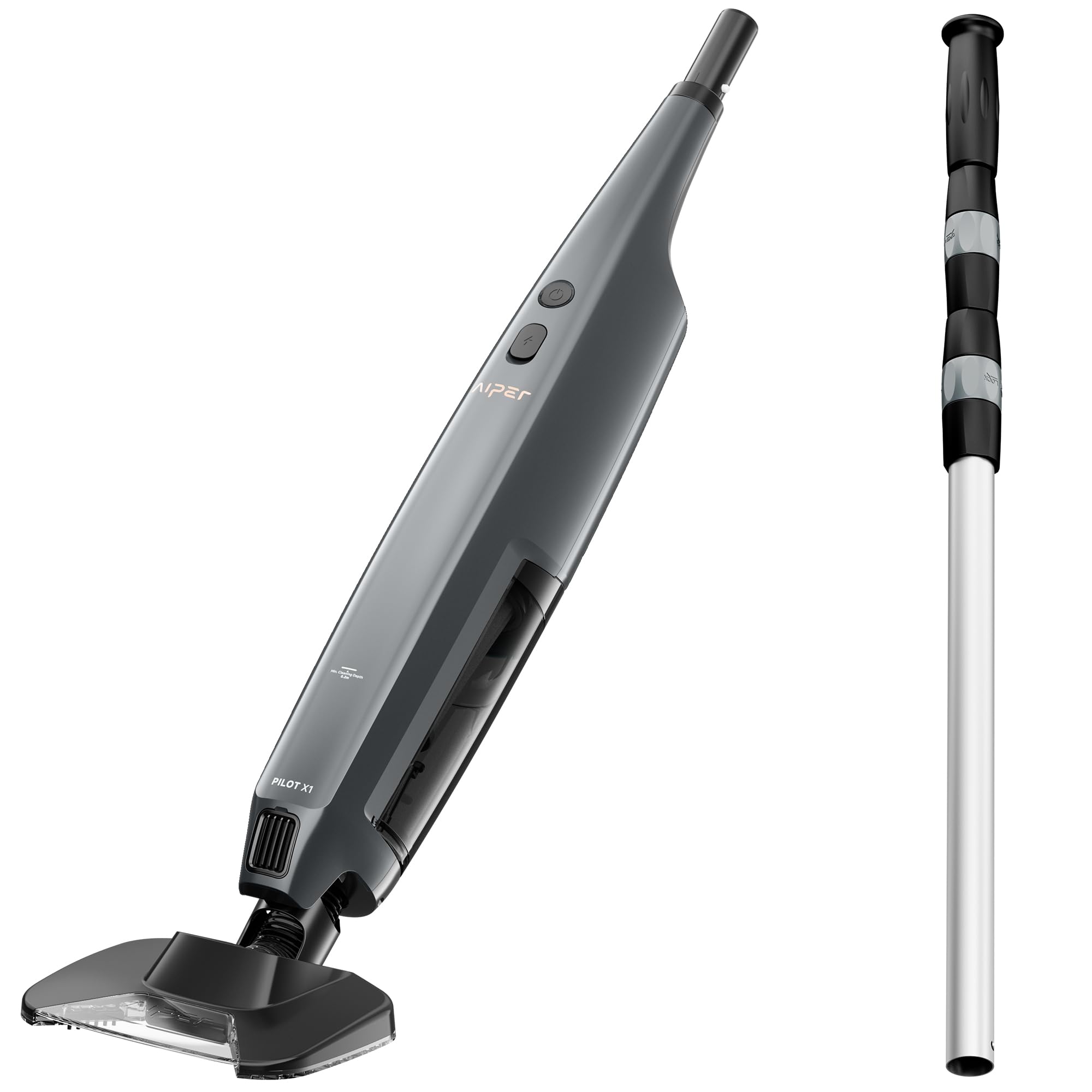 Aiper Pilot X1 Handheld Pool Vacuums, Cordless Cleaner for Inground & Above-Ground Pools, 21 GPM Suction, with Telescoping Pole & Dual Cleaning Modes