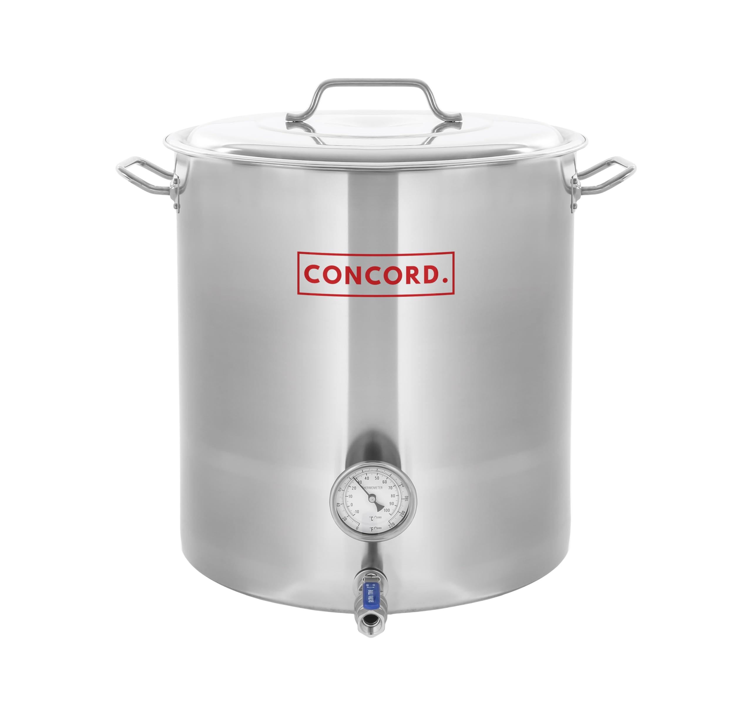 CONCORD Stainless Steel Home Brew Kettle Stock Pot (Weldless Fittings) (160 QT/ 40 Gal)