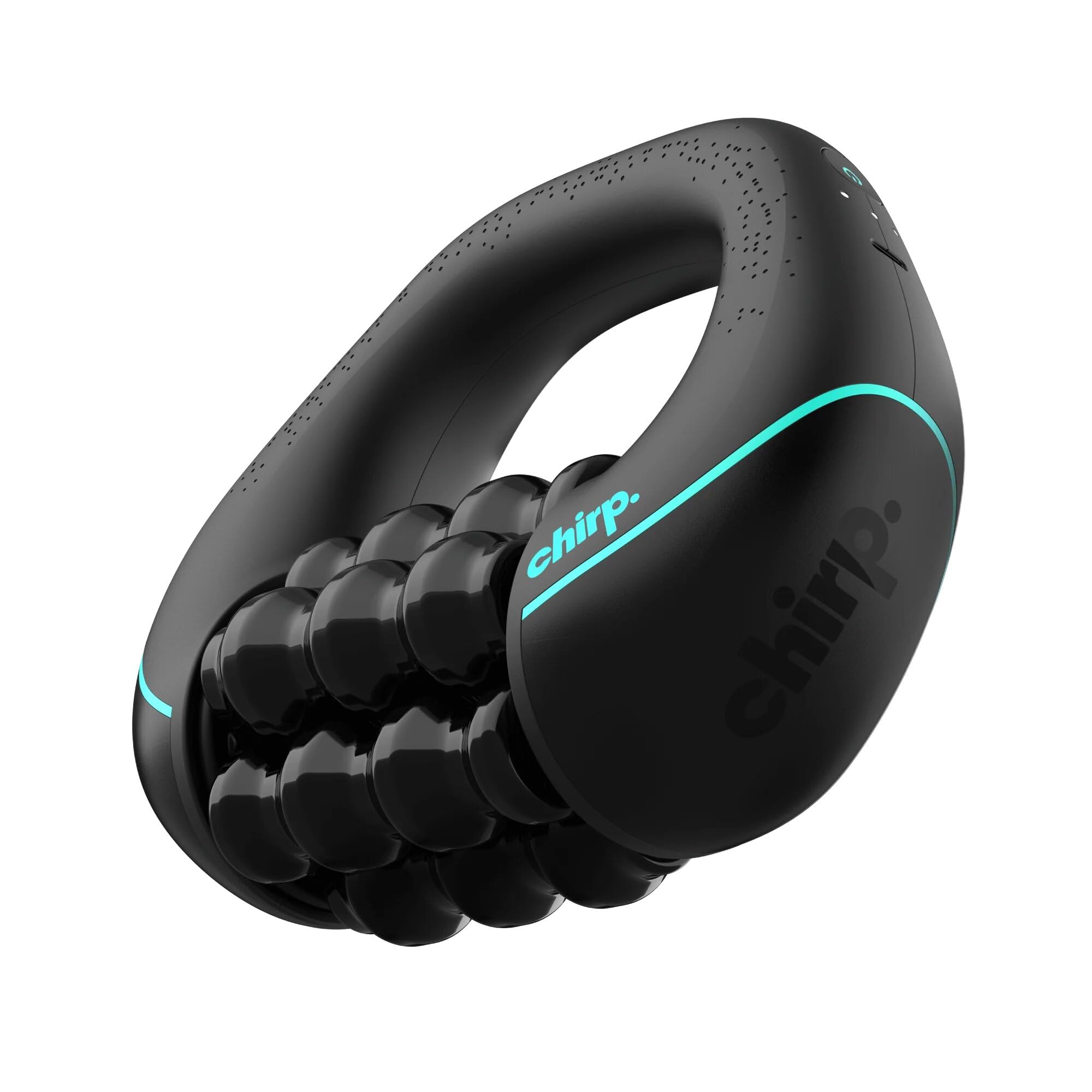 Chirp RPM Mini - Rolling Percussive Massager, Percussive Therapy, Whole Body Relief, Deep Tissue and Muscle Recovery, Percussion Massage, Rechargeable, Hands-Free Base, Powerful, 3-Speed Spin