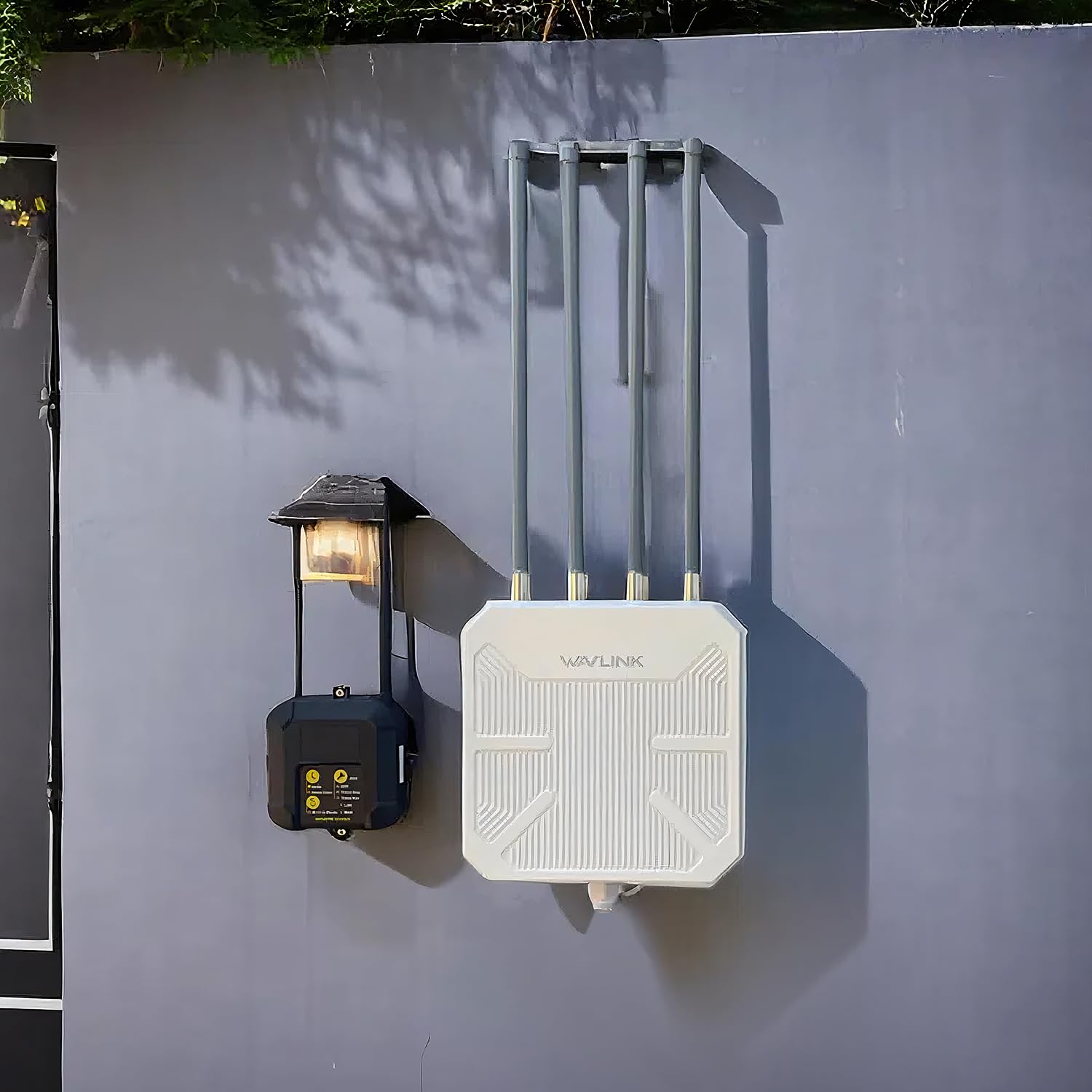 WAVLINK 2025 AX3000 WiFi 6 Wireless Outdoor Repeater, Long Range Outdoor WiFi Extender with Dual Band/PoE/IP67 /600mW of Power/Up to 256 Devices, Work with Starlink Support for Farm,Campsite