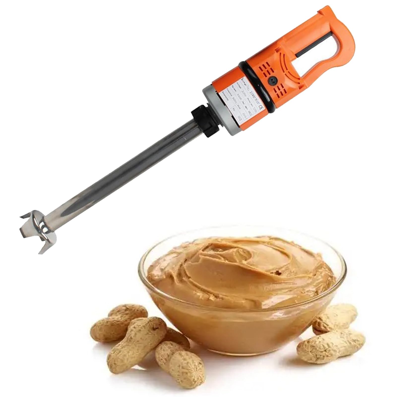 500W Electric Stick Blender 377mm stirring rod 12000r/min Heavy Duty Handheld Blender, Commercial Immersion Blender,Multi-Purpose Portable Mixer