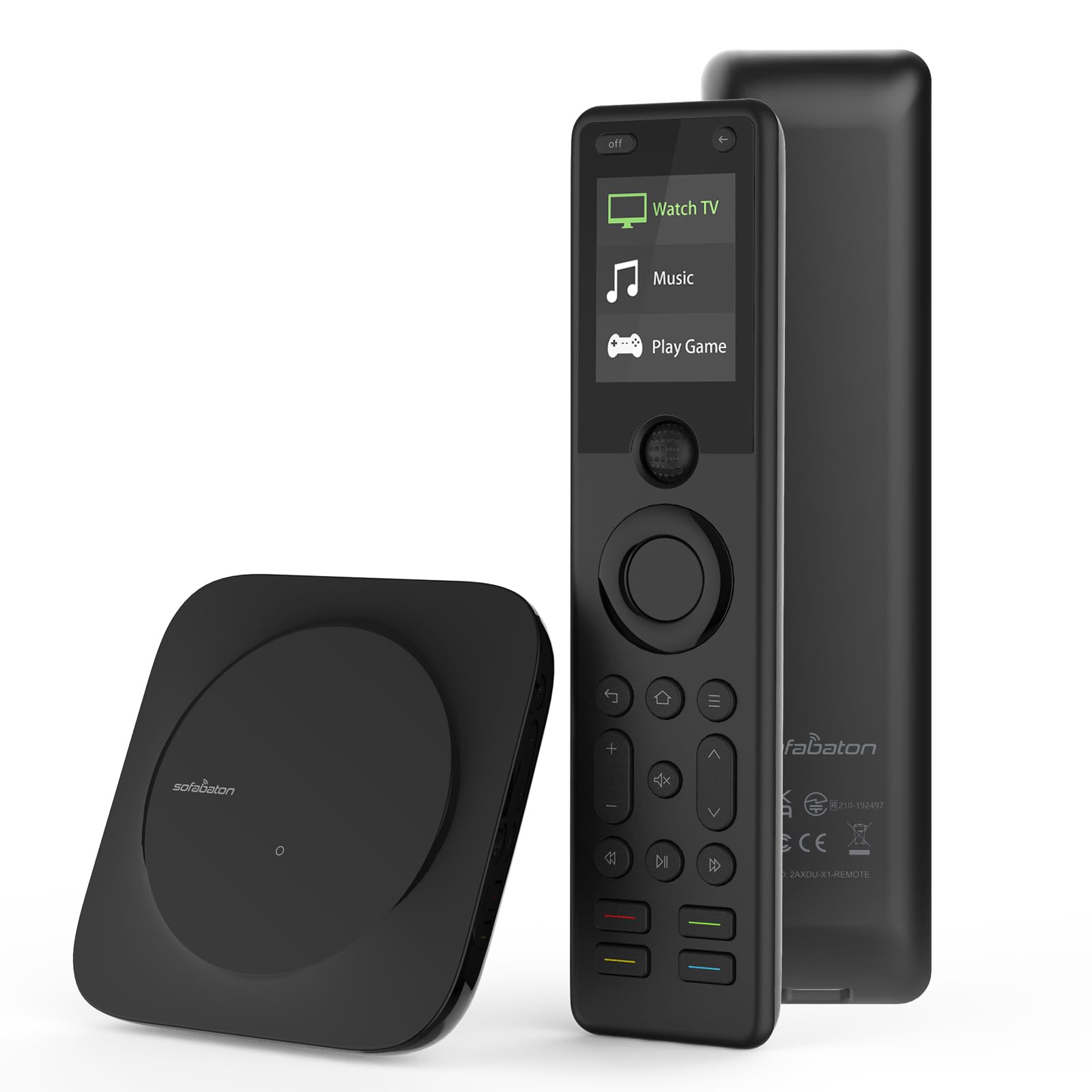 SofaBaton X1S Universal Remote Control with Hub and APP Setting, Smart All in One Remote with Customize One-Touch Activities, Compatible with 500,000+ IR/Bluetooth/WiFi Devices/Alexa/Google Assistant