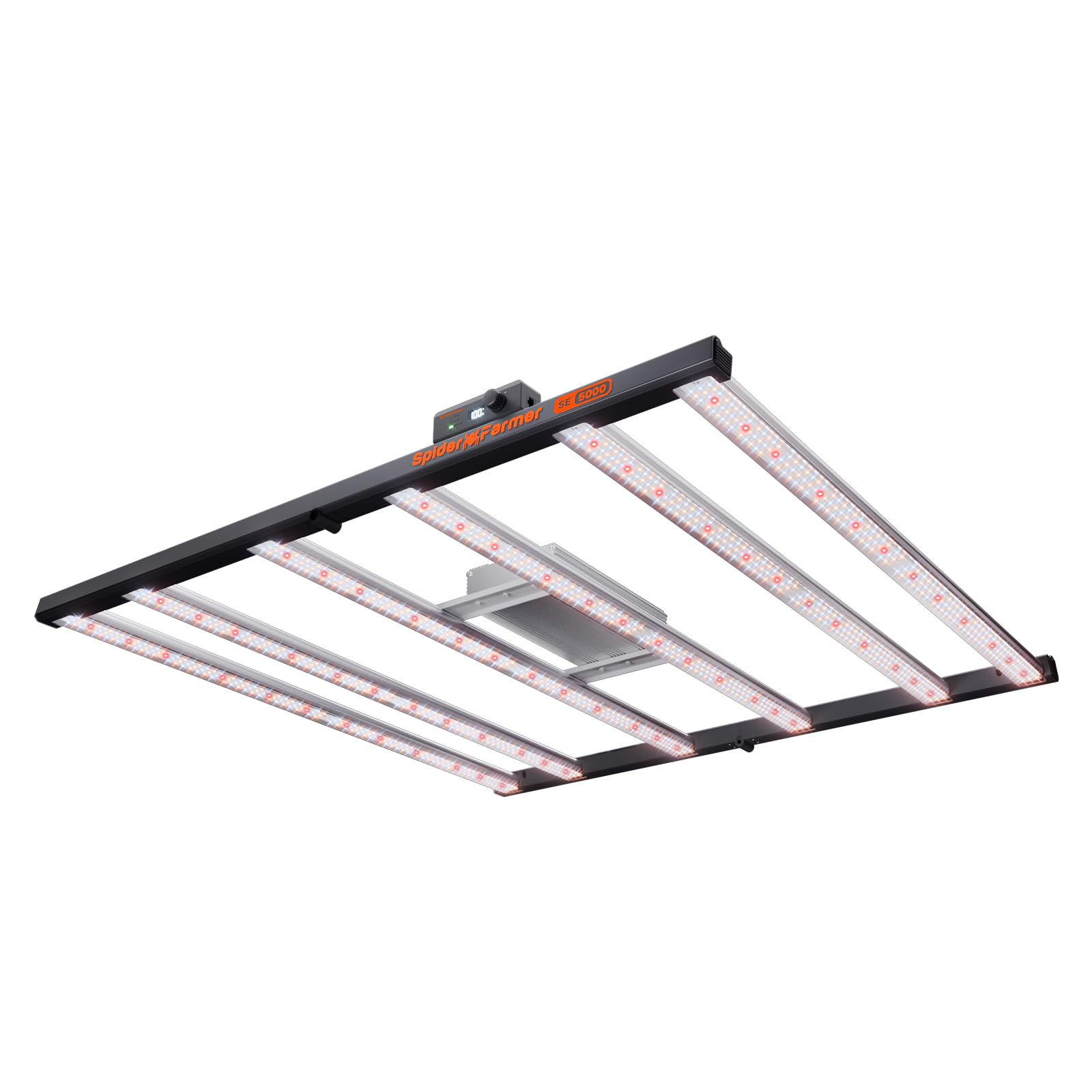Spider Farmer SE5000 480W LED Grow Light, Samsung LM301H EVO Diodes, 2025 Upgraded Remote App Control, Full Spectrum Dimmable Daisy Chain Bar Style Growing Lamp for Indoor Plants, 4x4ft Coverage