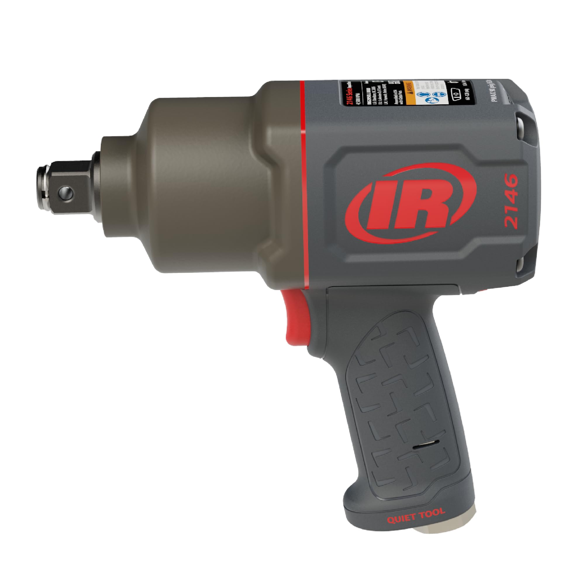 Ingersoll Rand 2146Q1MAX 3/4-Inch-Drive Air Impact Wrench with Quiet Pistol-Grip Design and 2,000-Foot-Pounds Torque