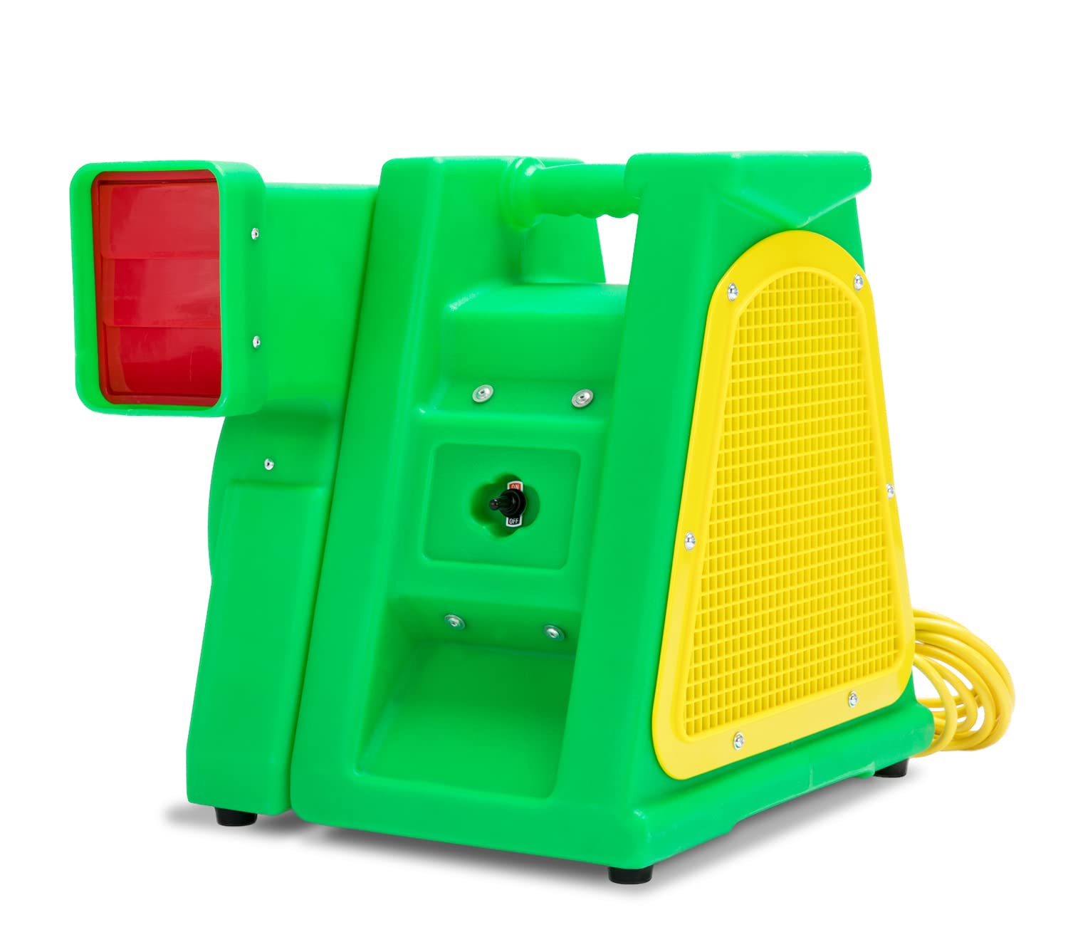 B-Air 2 HP Air Blower, Powerful Bounce House Blower Fan for Large Inflatable Bouncy House, Bouncy Castle and Water Slides, BA-BP-2-PL, Green