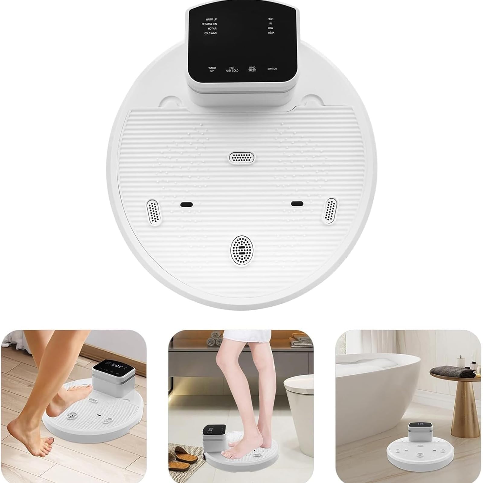 2500W Full Body Dryer for Showe, Cold Hot Air Design, Negative Ions Body Heater Blow Dryer with LCD Panel, Safe and Waterproof, 360° All-Round Dry Body with High Air Volume, for Home, Bathroom