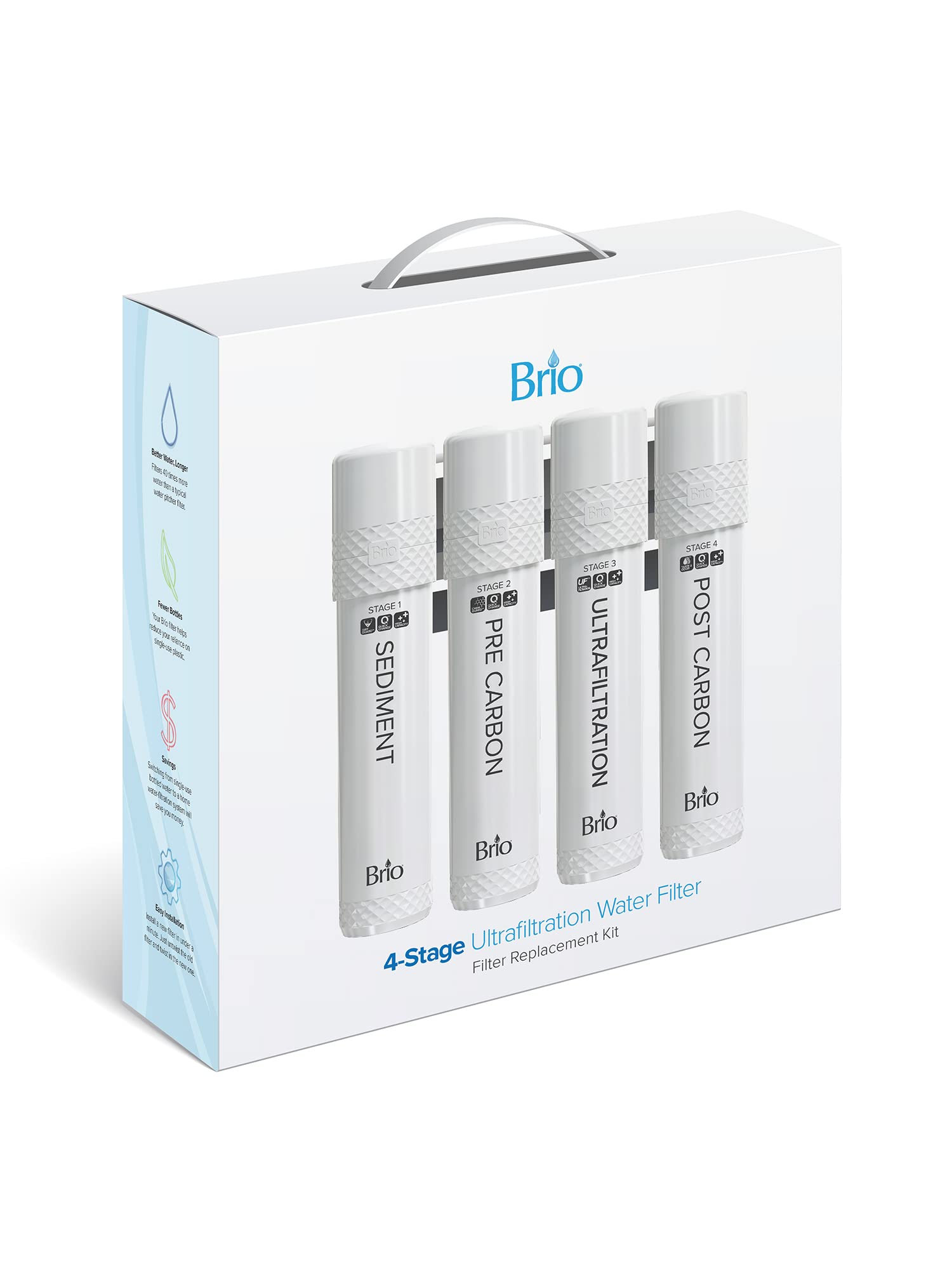 Brio 4-Stage Filter Replacement Kit for Brio 4-Stage Ultrafiltration Water Cooler Dispensers