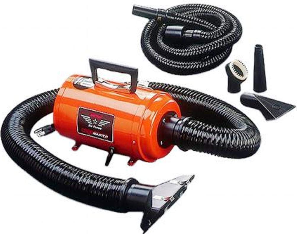 MetroVac CM-3 Air Force Cagemaster Plus Pet Dryer, Professional Blower, Efficient Cleaner, 4.0 Peak HP Twin Fan Motors 120V, 10 Ft Commercial Hose