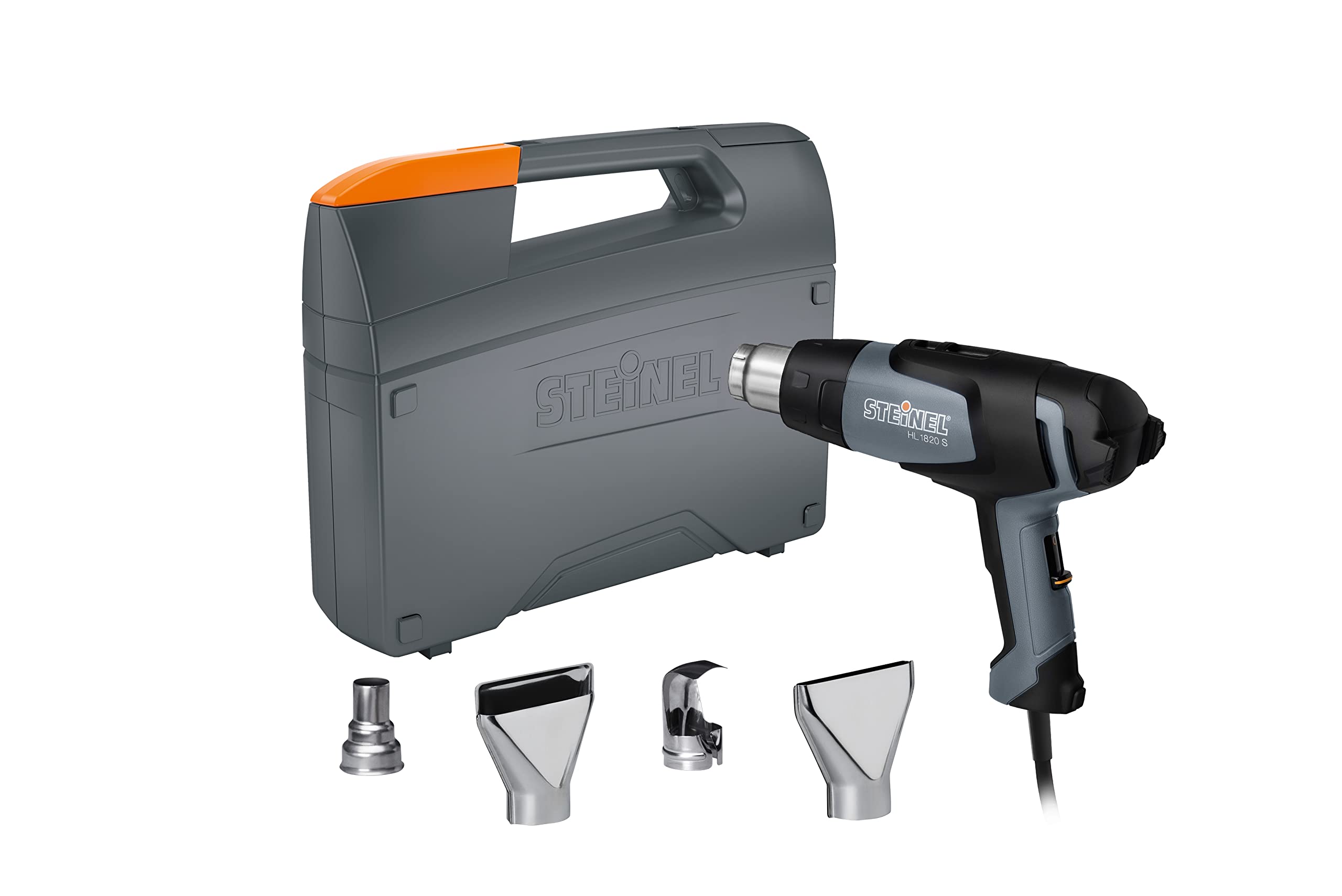 Steinel HL 1820 S General Purpose Kit - incl. heat tool with 1400 Watts, adjustable temperature & airflow, hot air blower set for stripping paint, soldering pipes, shaping plastics