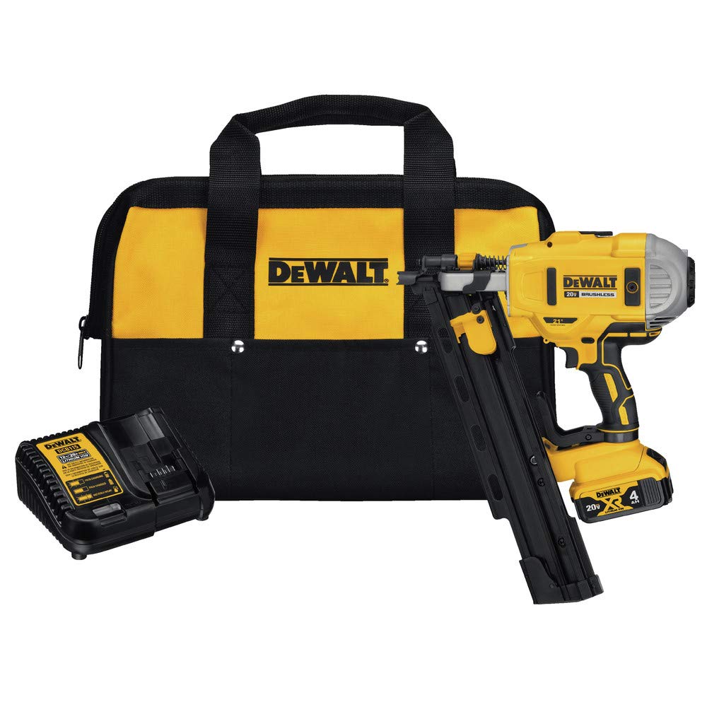 DEWALT 20V MAX* Framing Nailer Kit, 21-Degree, Plastic Collated (DCN21PLM1)